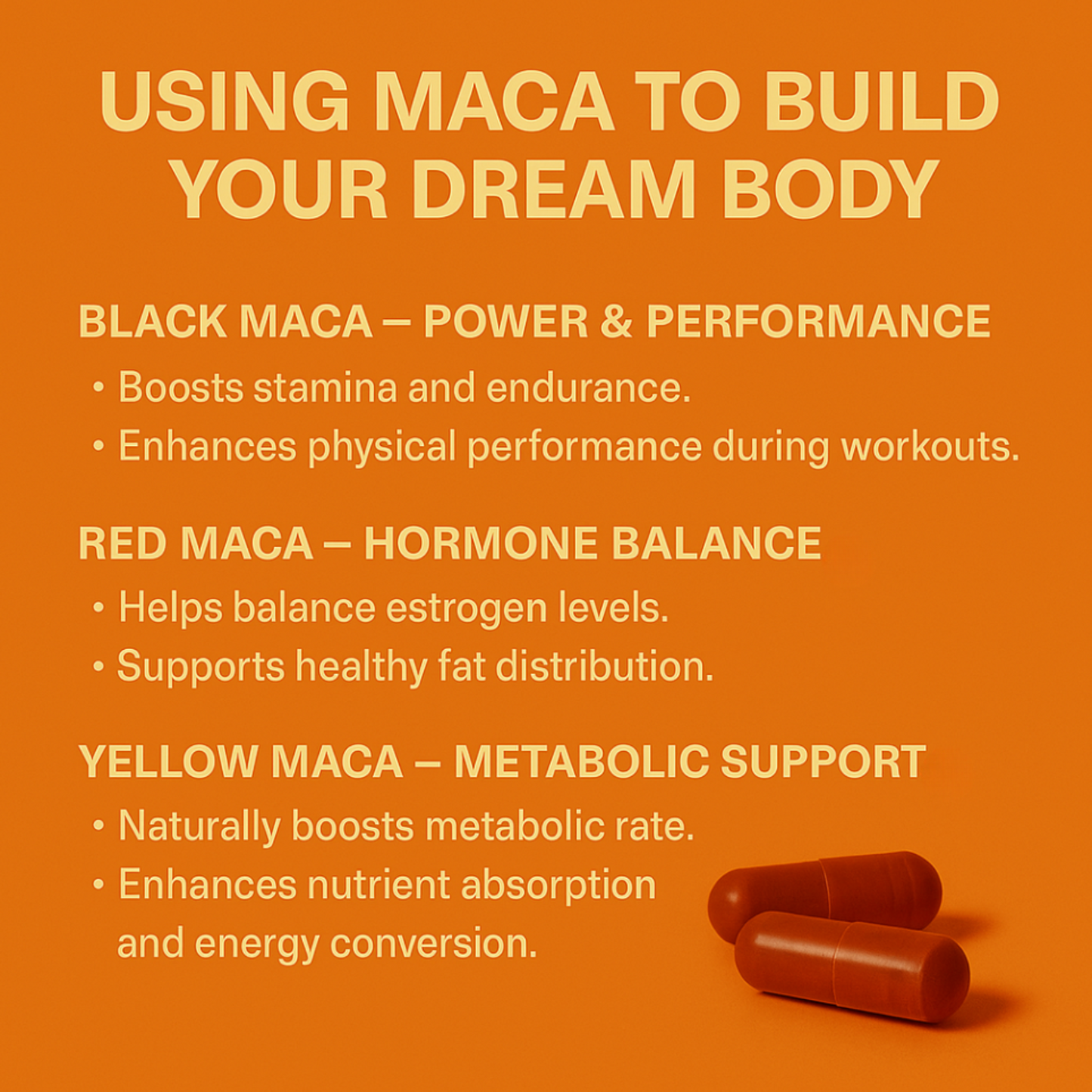 Organic Gelatinized Maca Root Capsules