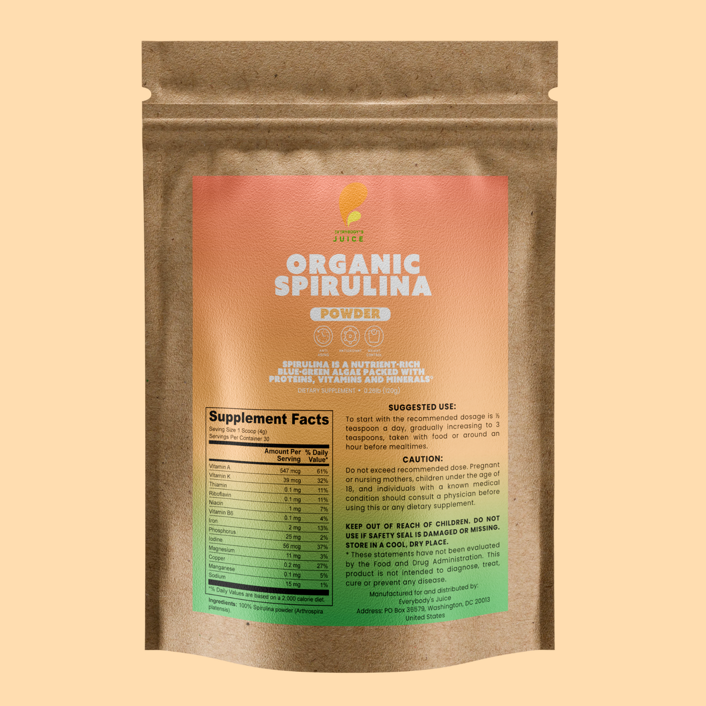 Organic Spirulina Powder