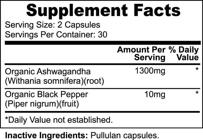 Ashwagandha Capsules: Premium Stress Relief & Immune Support Supplement | Natural Energy and Sleep Enhancer